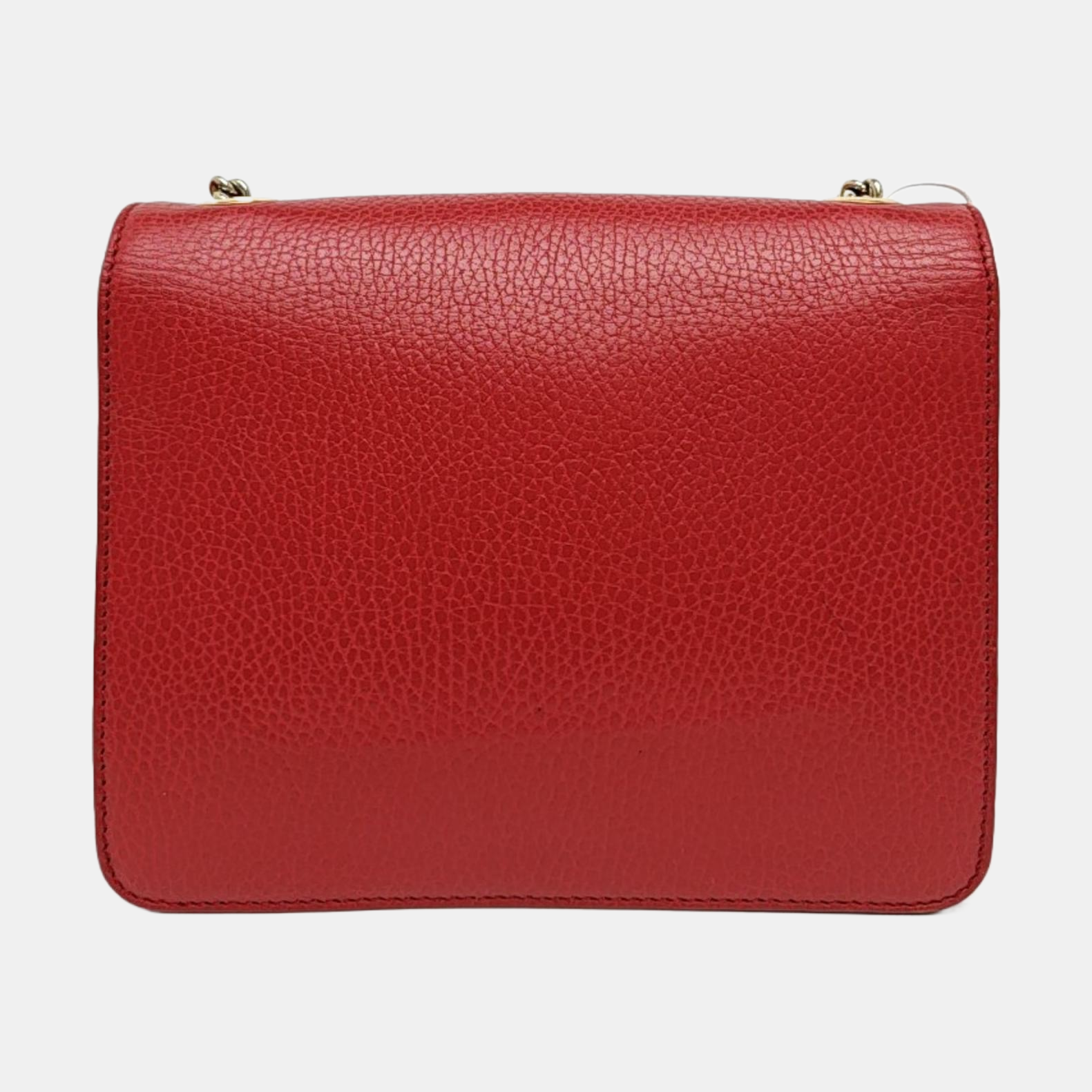 Interlocking G Small Calfskin Red