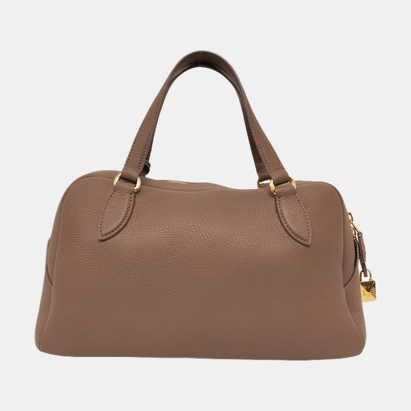 Calfskin Shoulder Bag Brown