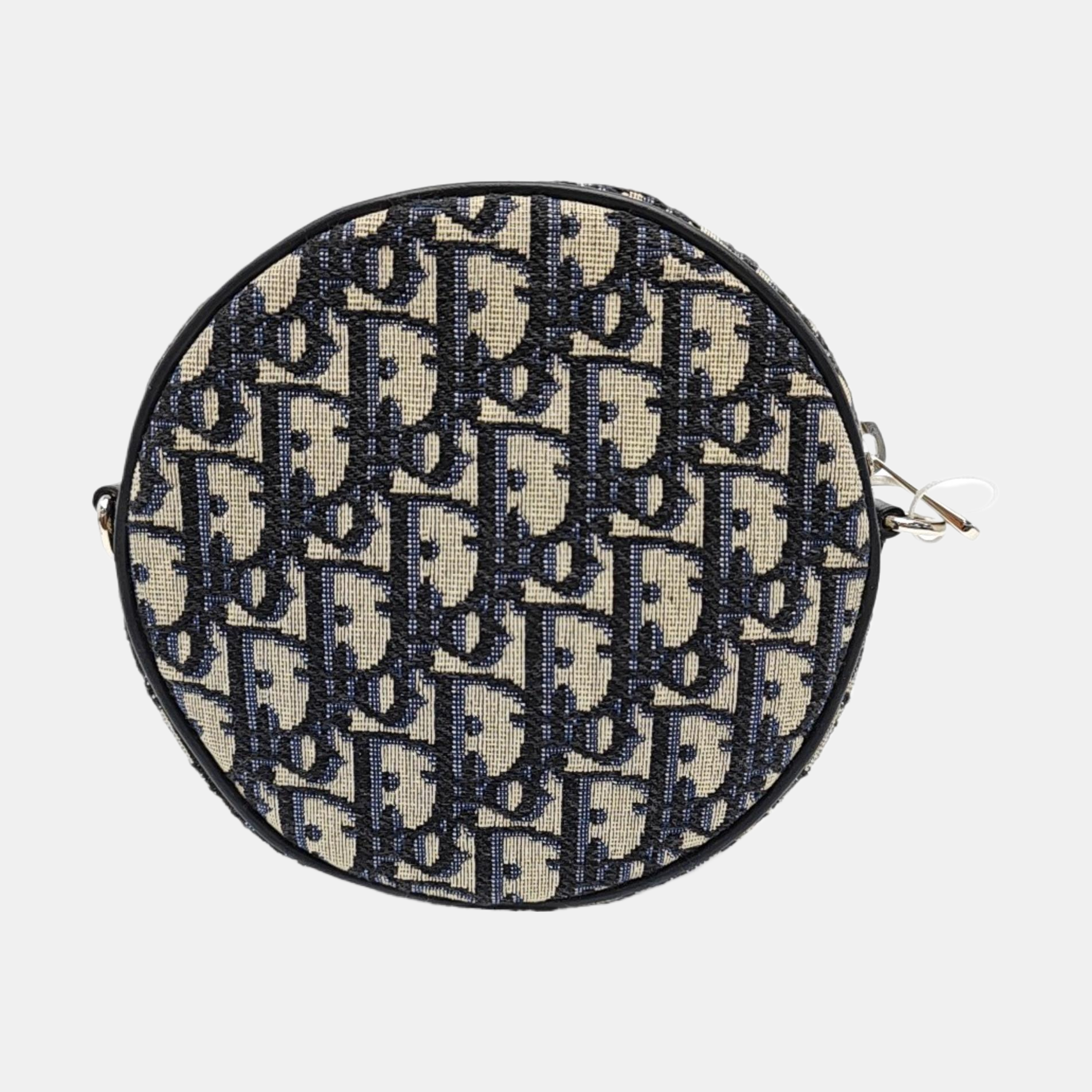 Oblique Canvas Shoulder Bag Small Blue