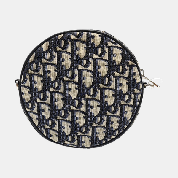 Oblique Canvas Shoulder Bag Small Blue