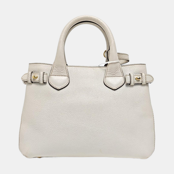 The Banner Small Calfskin Beige