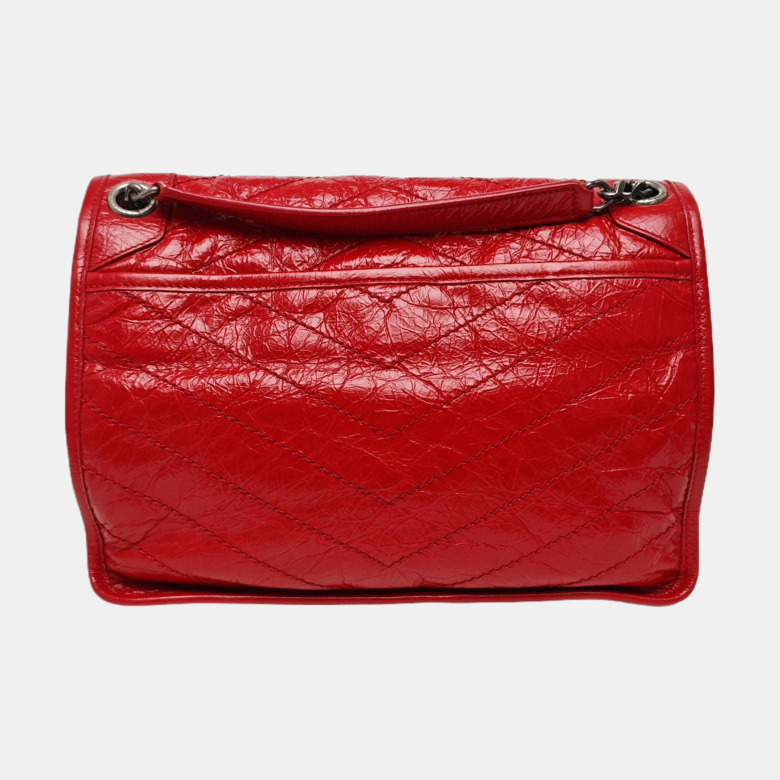 NIKI Medium Quilted Calfskin Red