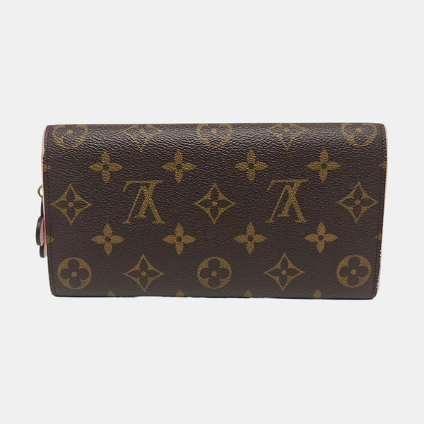 EMILIE Monogram Coated Canvas Brown Wallet