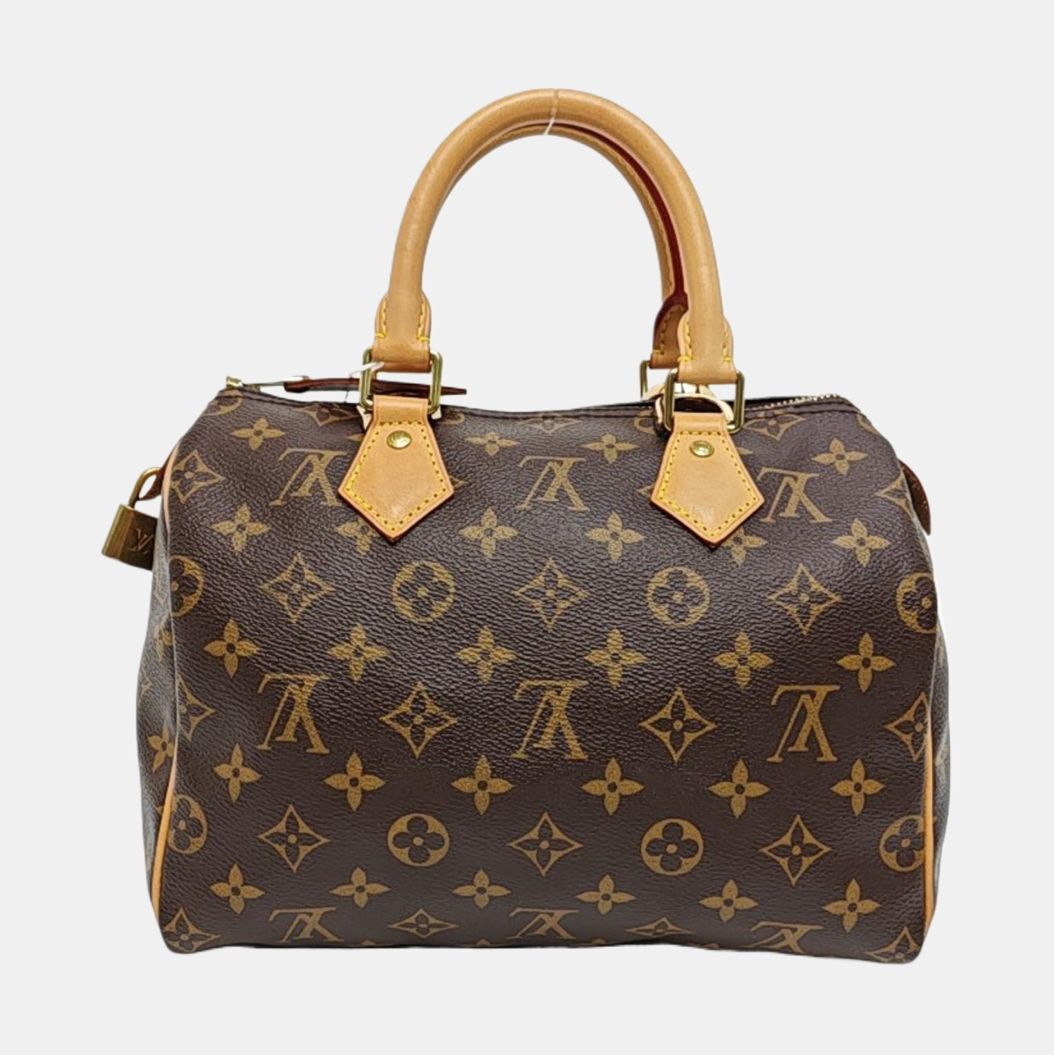 SPEEDY 25 Monogram Coated Canvas Brown