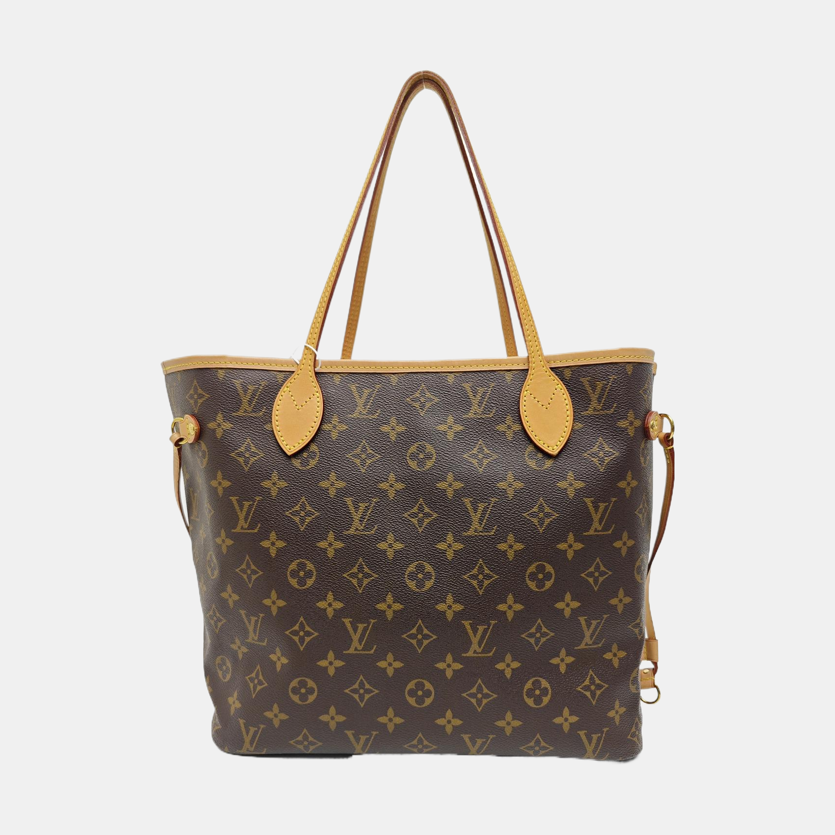 NEVERFULL MM Monogram Coated Canvas Brown