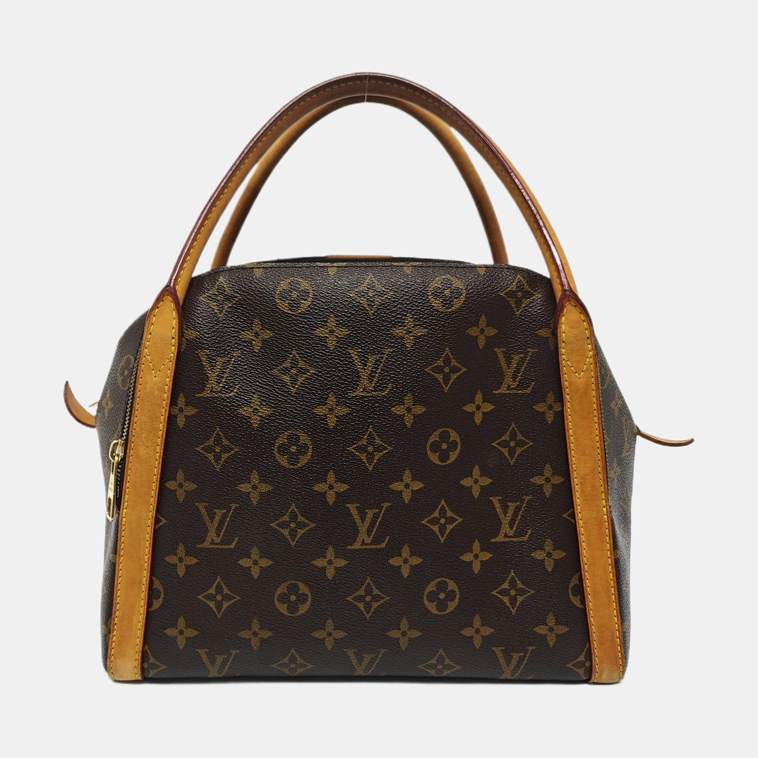 MARAIS MM Monogram Coated Canvas Brown