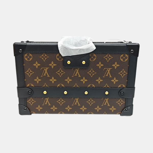 PETITE MALLE Monogram Coated Canvas Brown