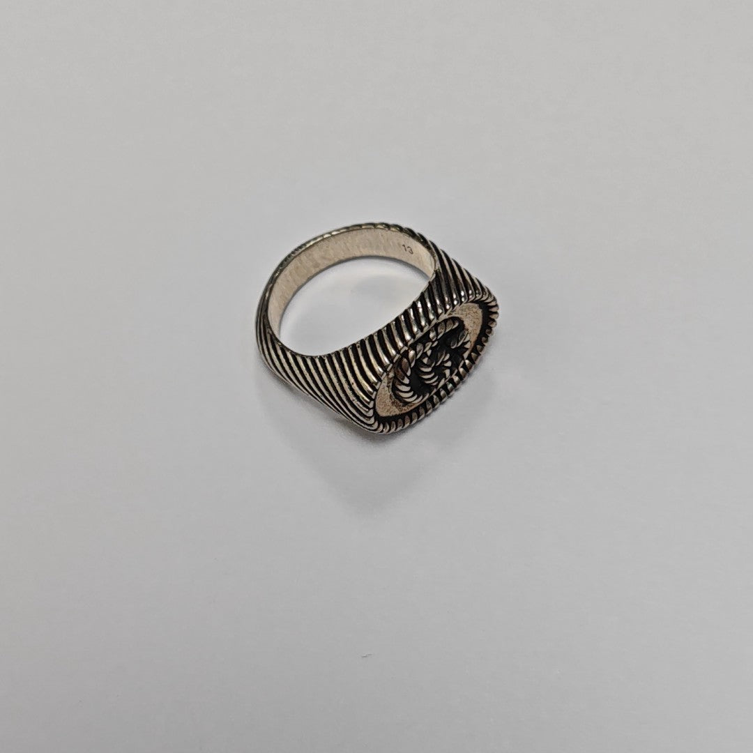 GG Running 925 Sterling Silver Ring EU 52