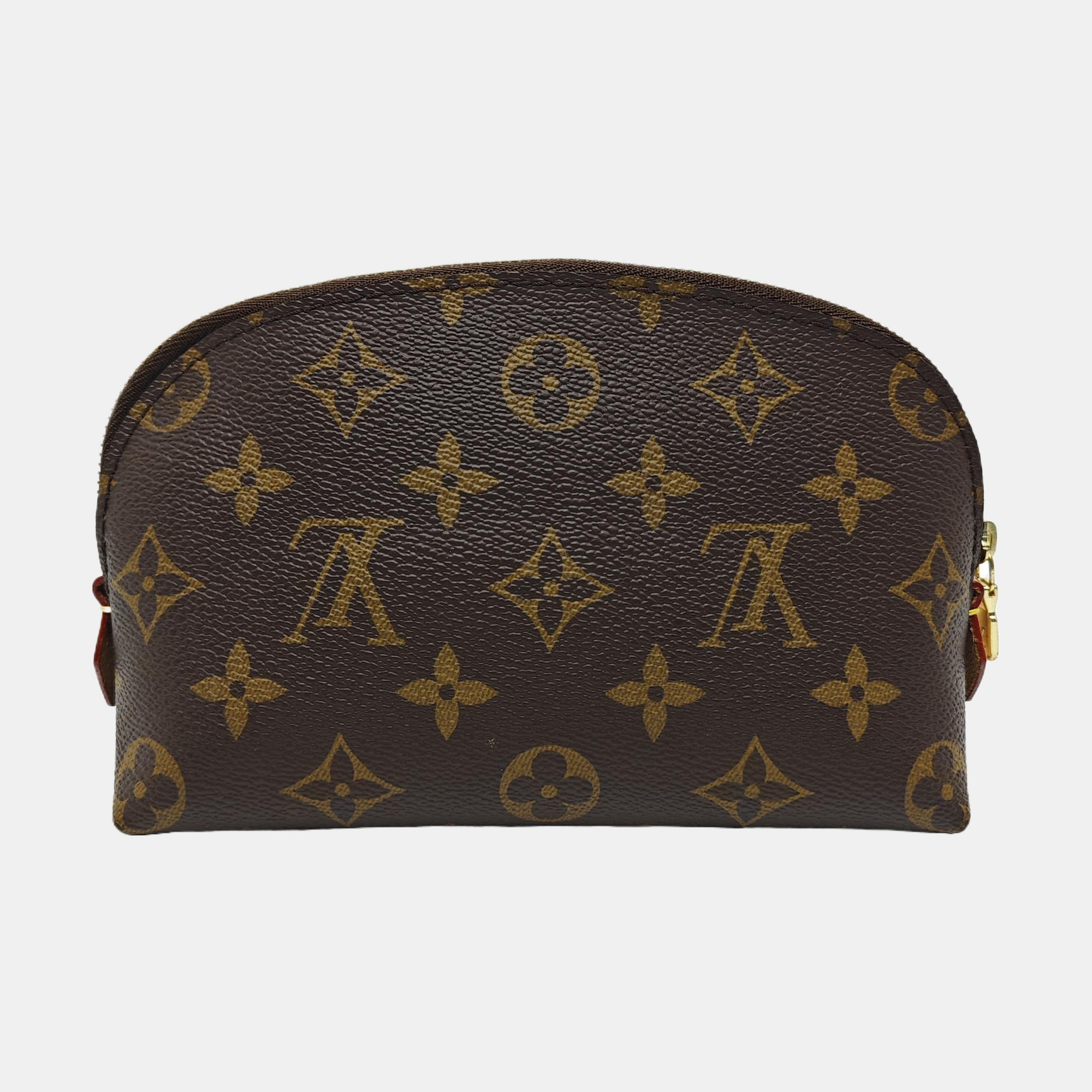 COSMETIC PM Monogram Coated Canvas Brown