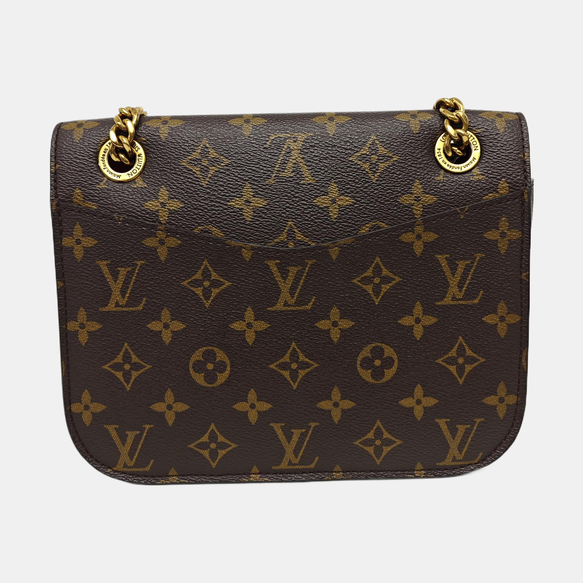 PASSY Monogram Coated Canvas Brown