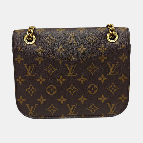 PASSY Monogram Coated Canvas Brown