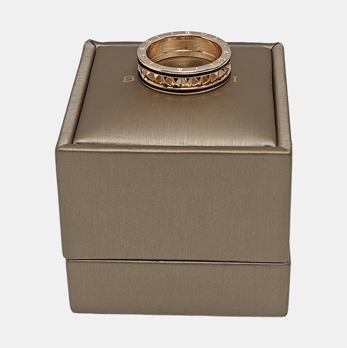 B.ZERO1 18k Rose Gold Ring EU 64