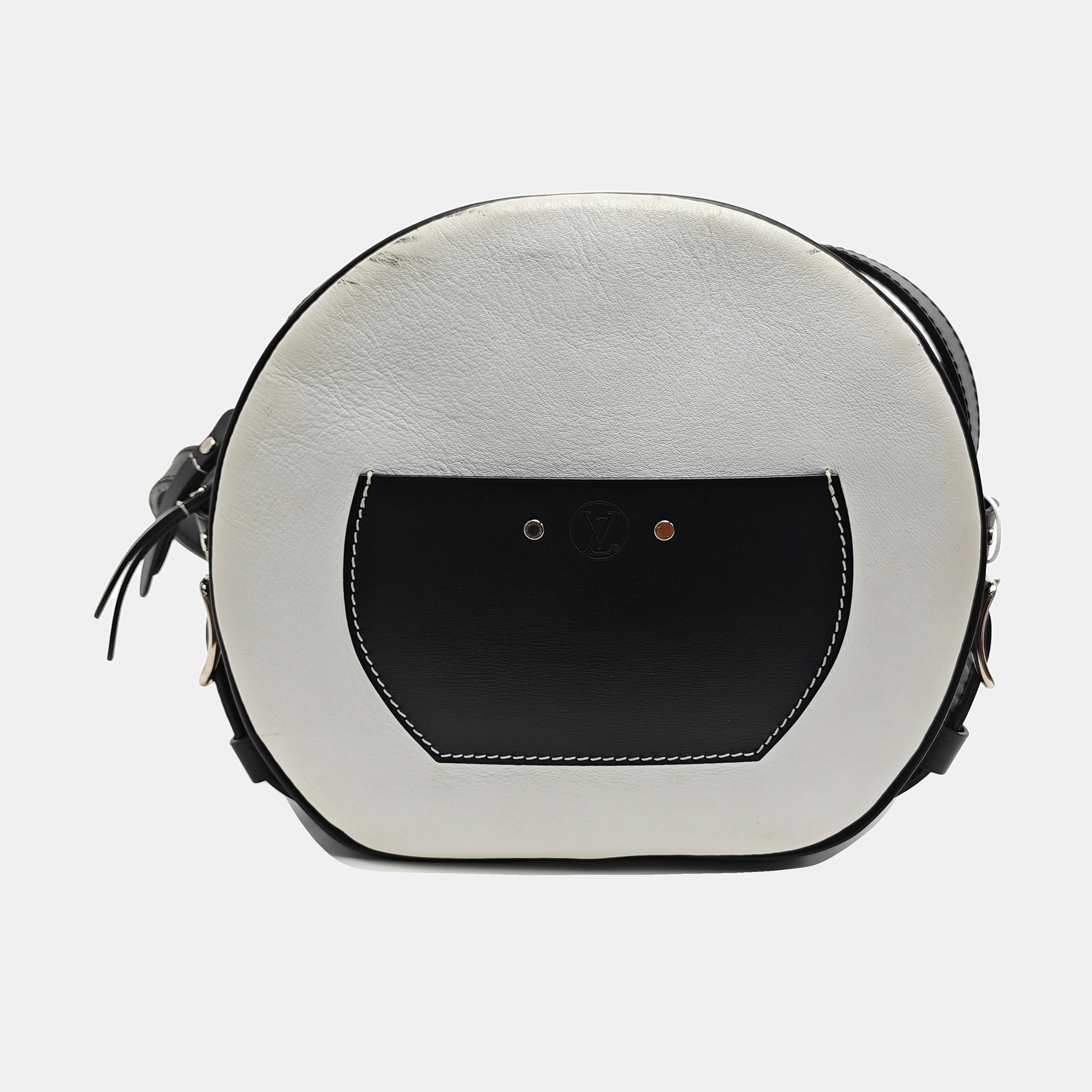 BOITE CHAPEAU Calfskin White