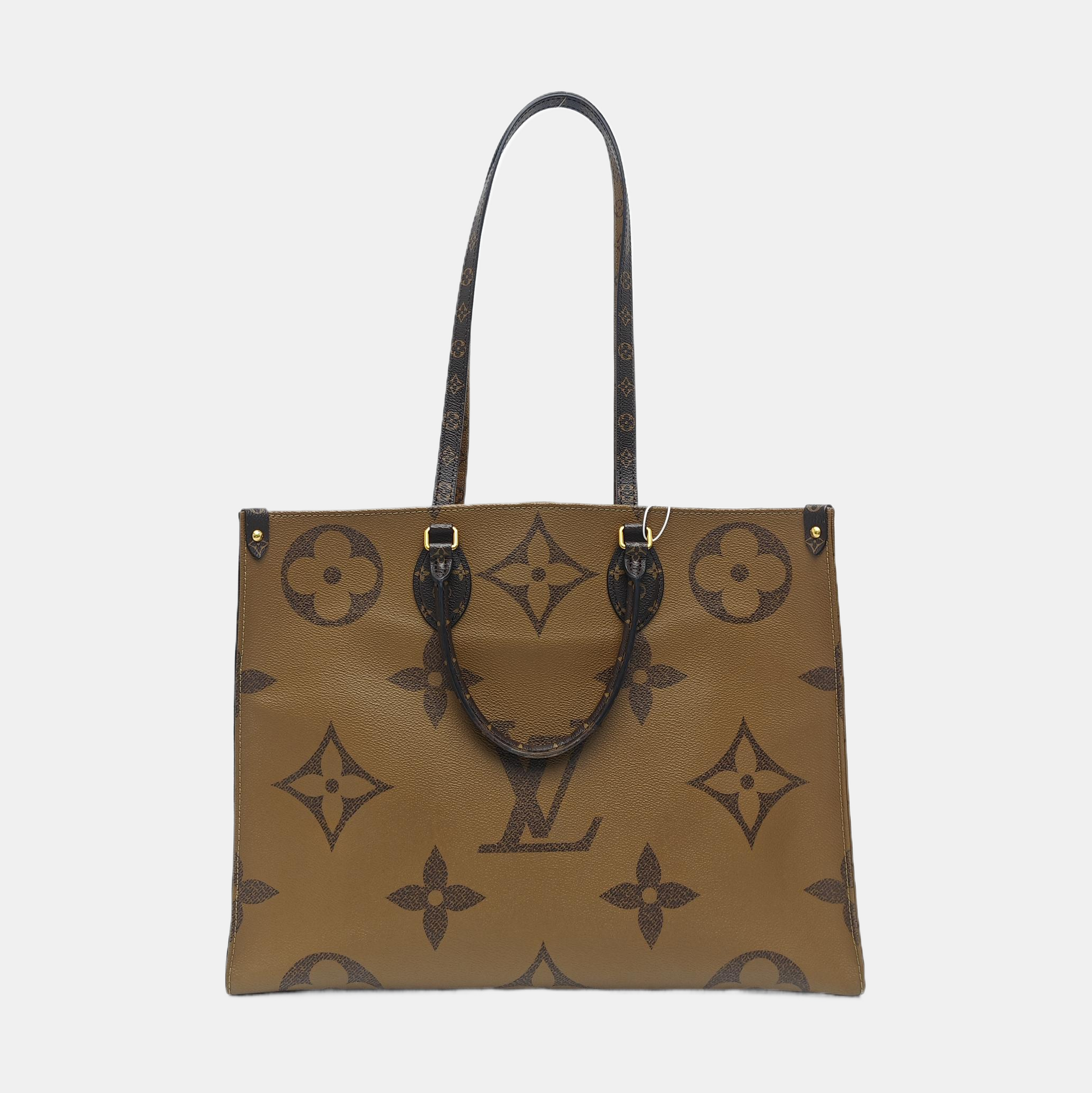 ONTHEGO GM Monogram Coated Canvas Brown