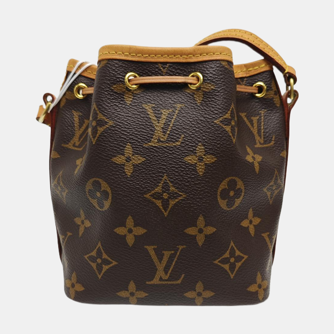 NÉONOÉ Nano Monogram Coated Canvas Brown