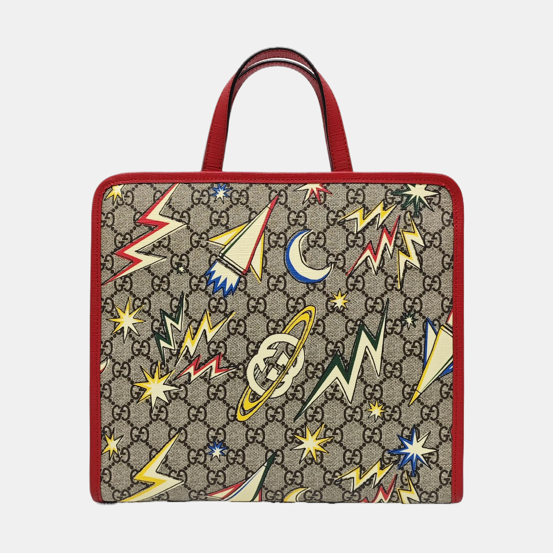 Children’s GG Bucket Monogram Coated Canvas Beige