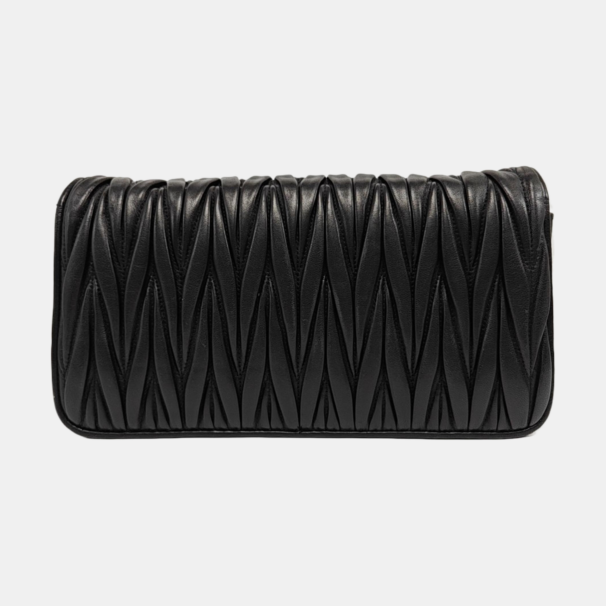 Quilted Lambskin Crossbody Bag Black