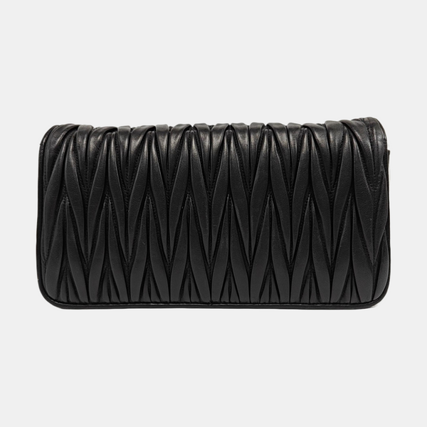 Quilted Lambskin Crossbody Bag Black