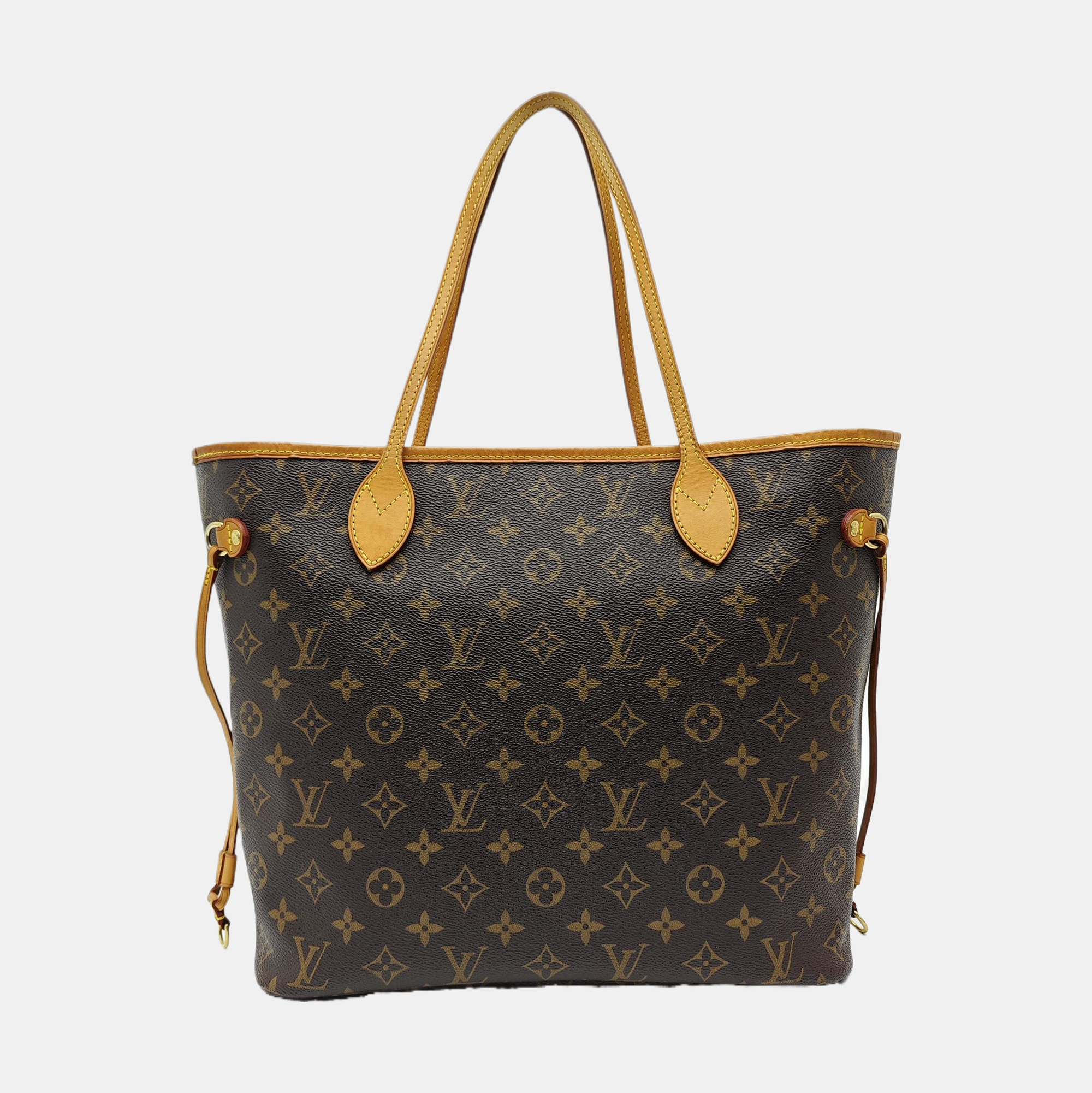 NEVERFULL MM Monogram Coated Canvas Brown
