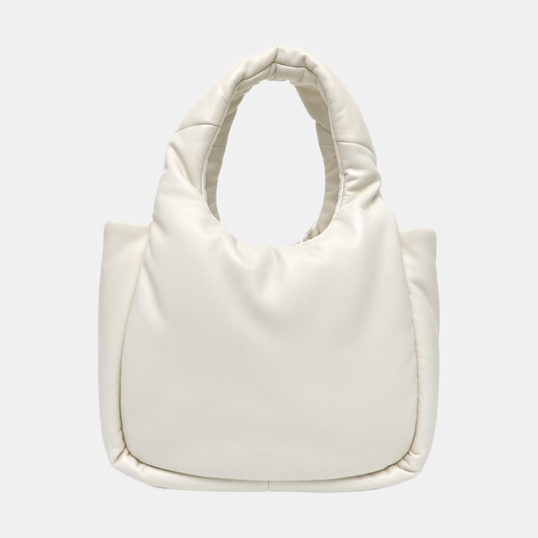 Lambskin Shoulder Bag White