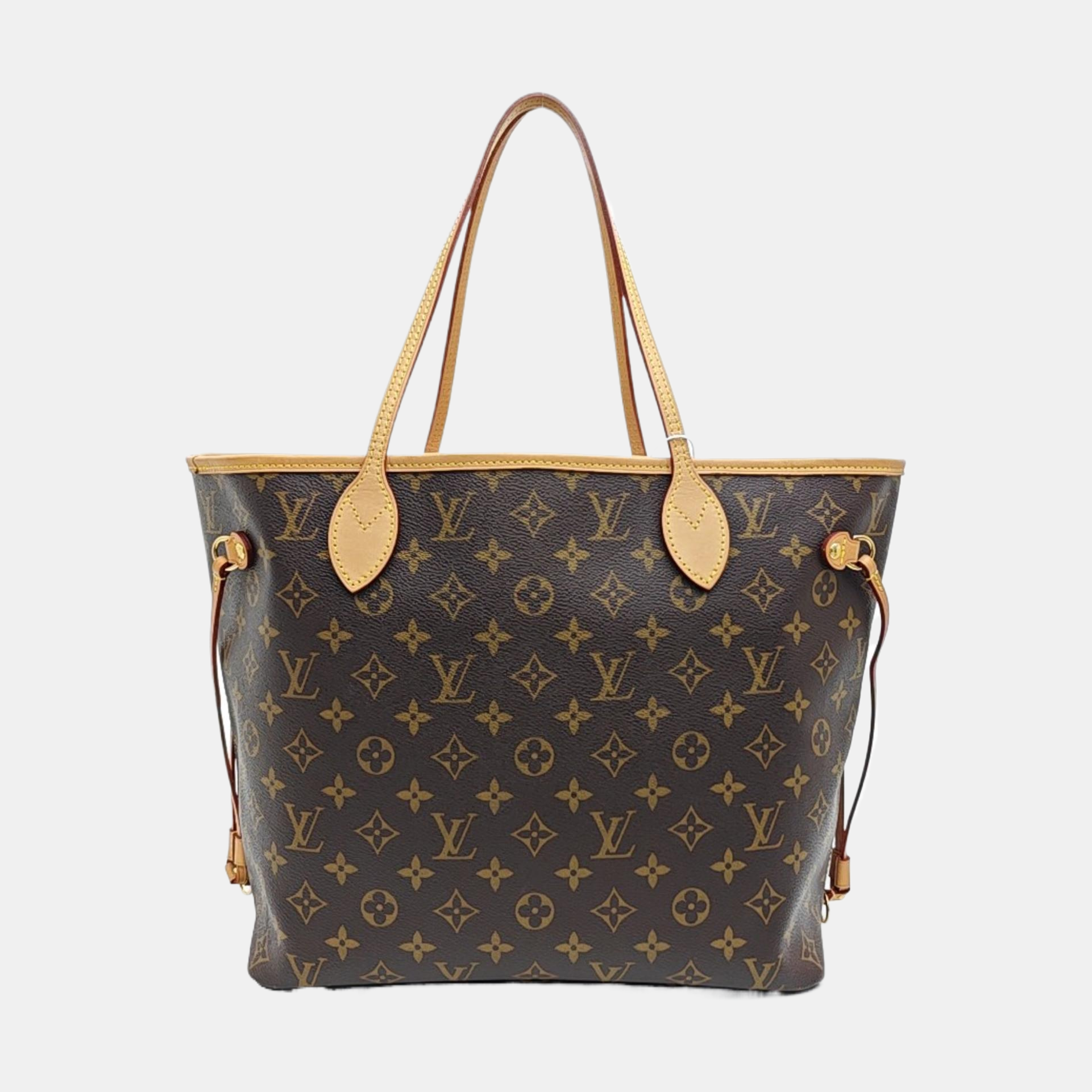 NEVERFULL MM Monogram Coated Canvas Brown