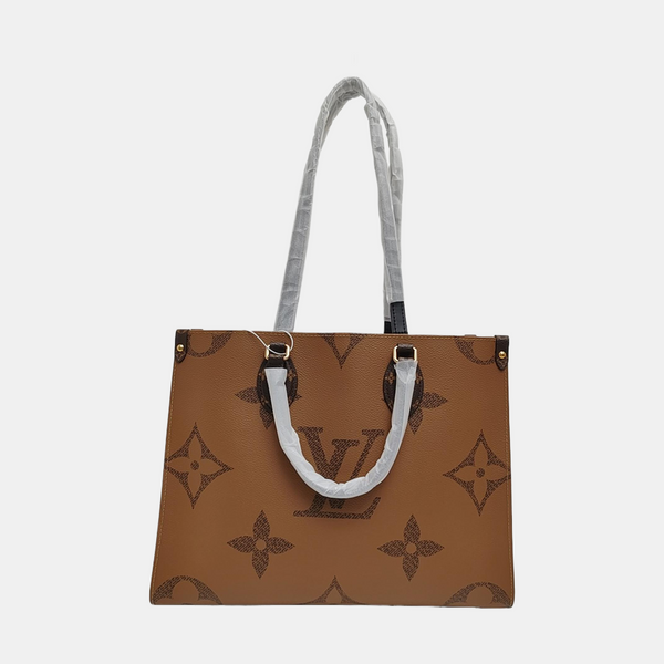 ONTHEGO MM Monogram Coated Canvas Brown