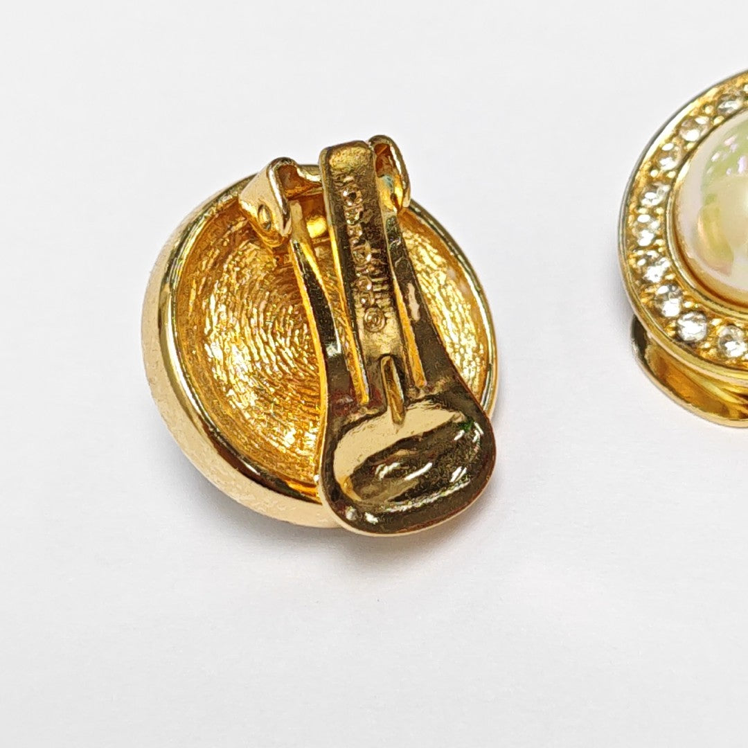 Metal Gold Clip On Earrings
