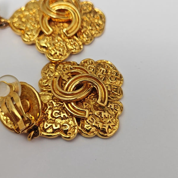 Metal Gold Clip On Earrings