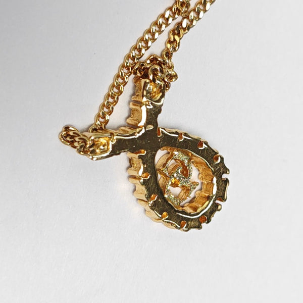 Petit CD Metal Gold Necklace