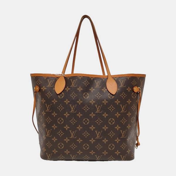 NEVERFULL MM Monogram Coated Canvas Brown