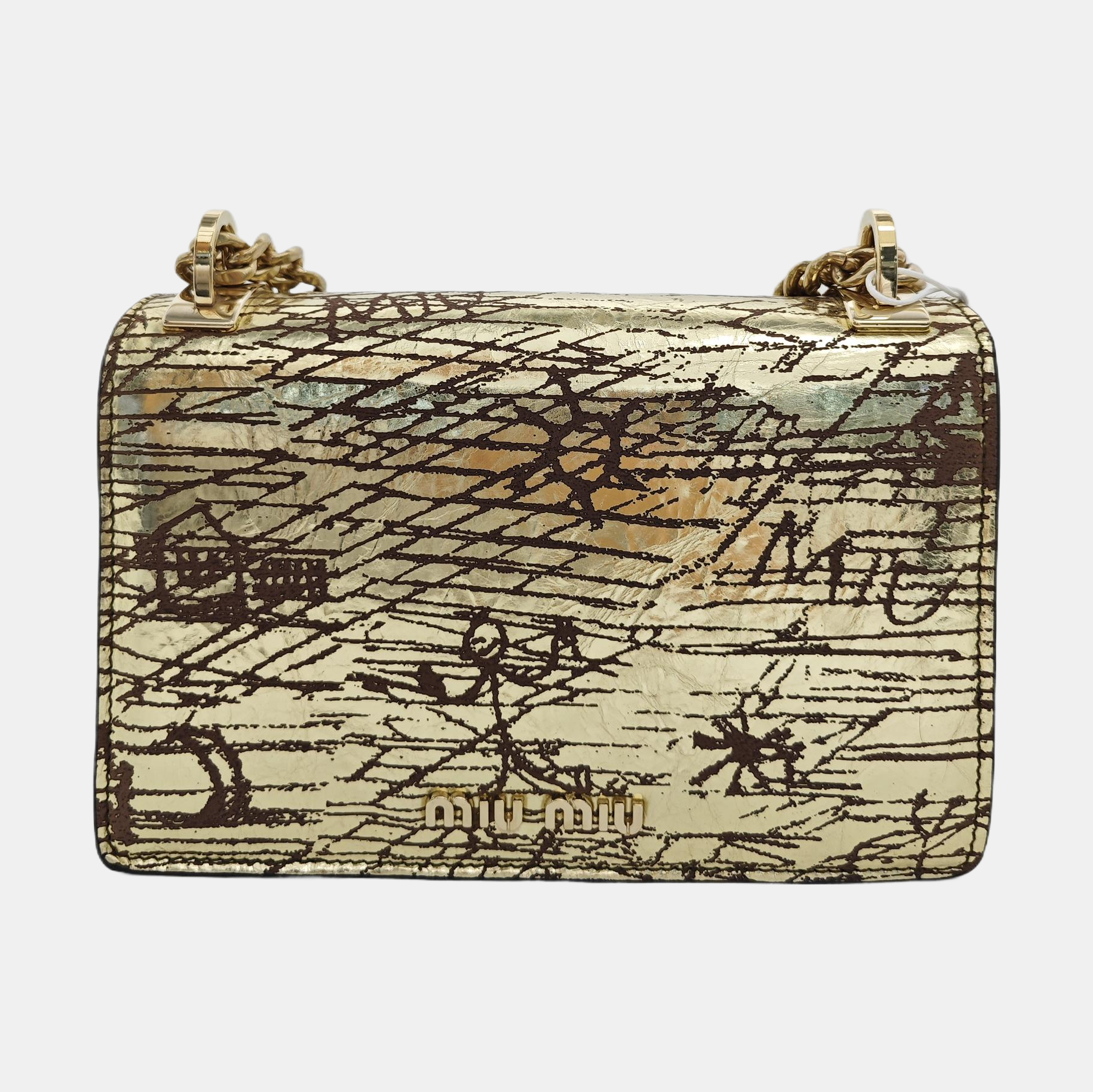 Miu Confidential Calfskin Gold