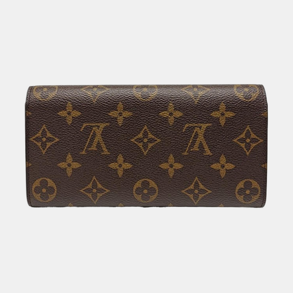 EMILIE Monogram Coated Canvas Brown Wallet