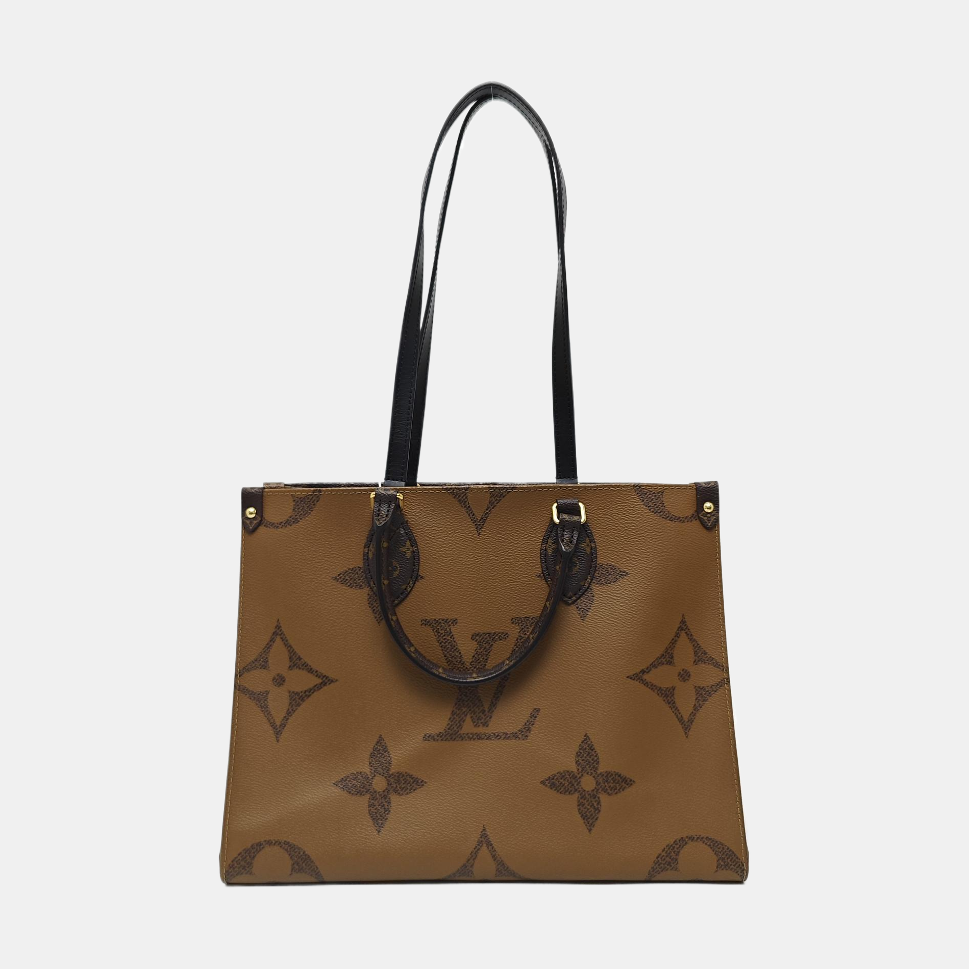 ONTHEGO MM Monogram Coated Canvas Brown