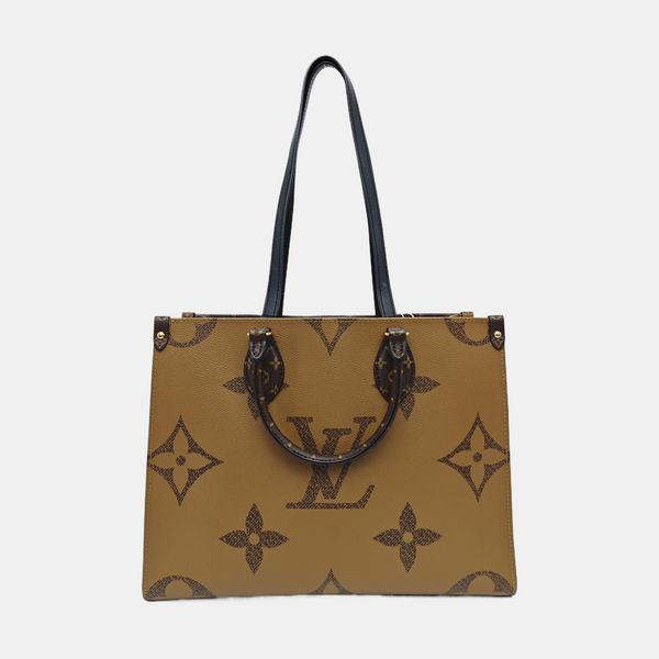 ONTHEGO MM Monogram Coated Canvas Brown