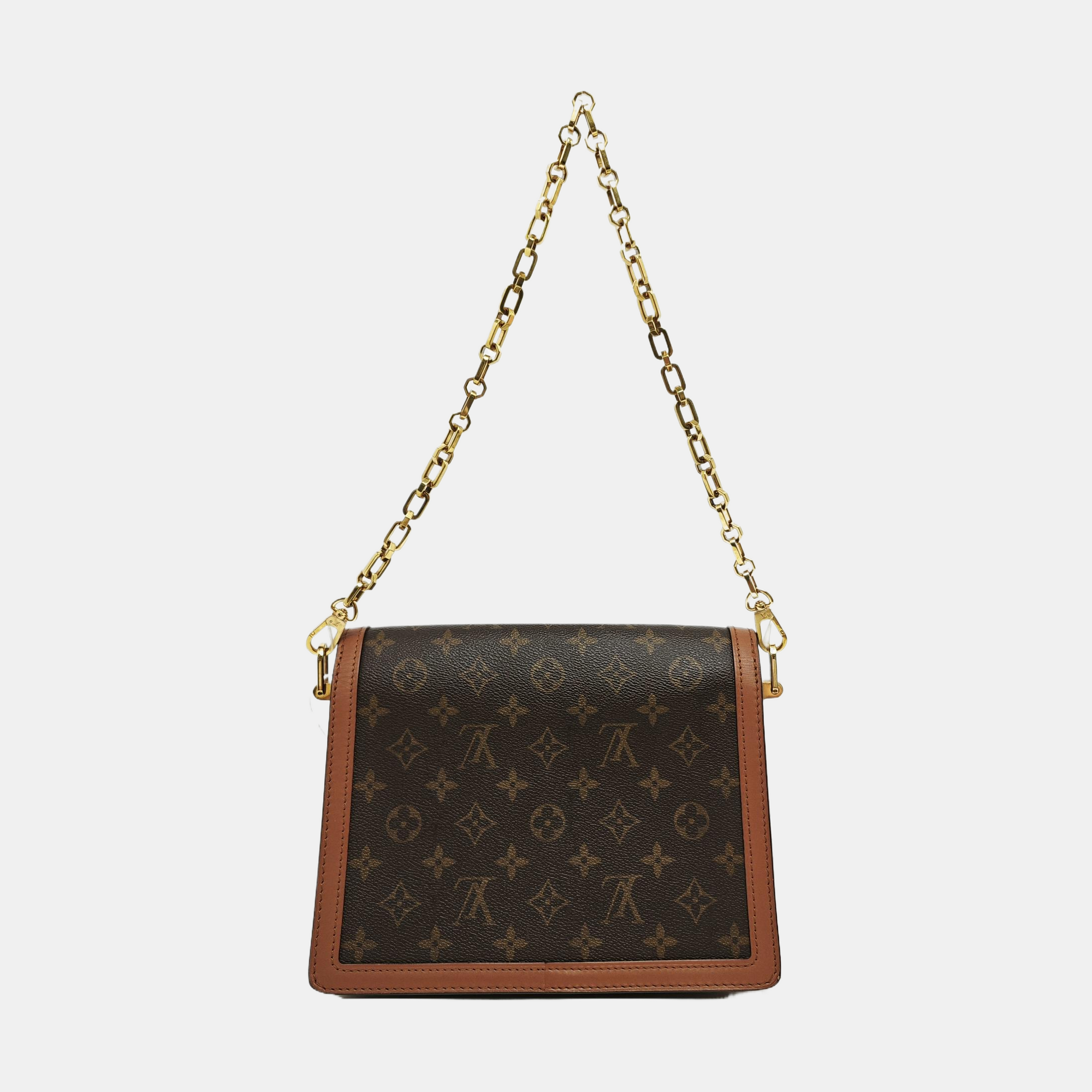 DAUPHINE MM Monogram Coated Canvas Brown