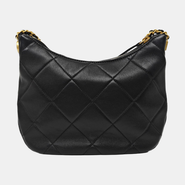 23K Quilted Lambskin Black