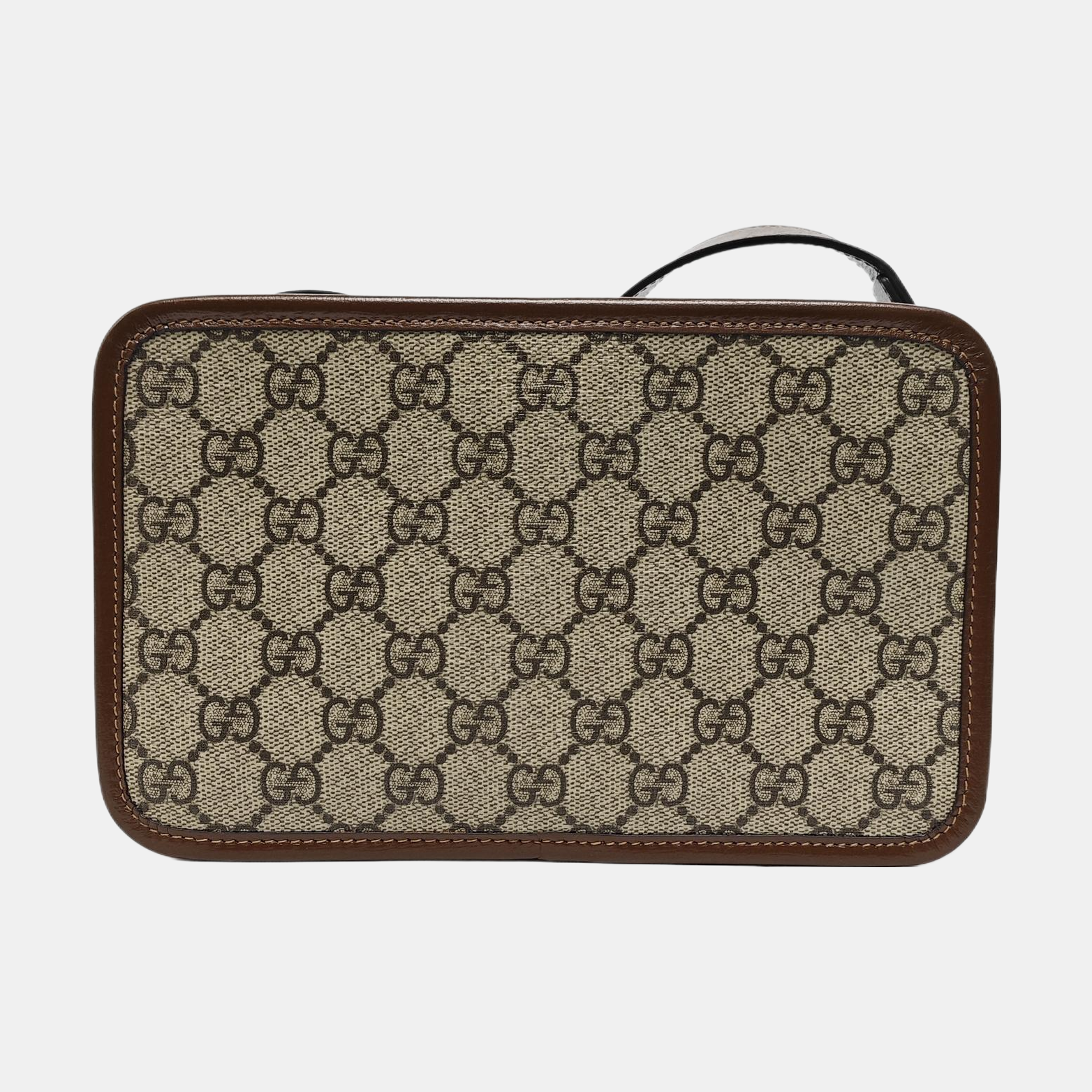 GG Supreme Mini Monogram Coated Canvas Beige