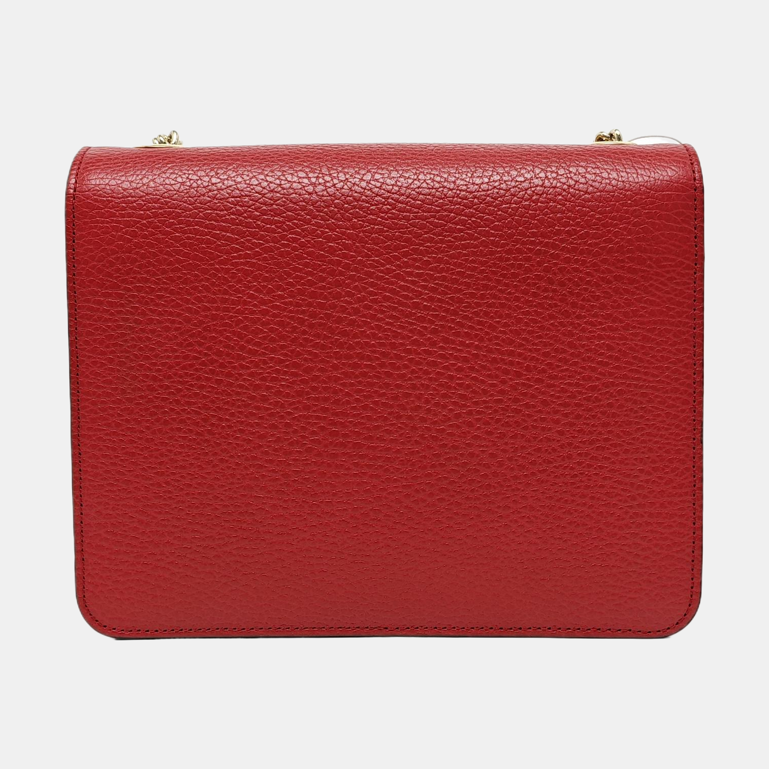 Interlocking G Small Calfskin Red