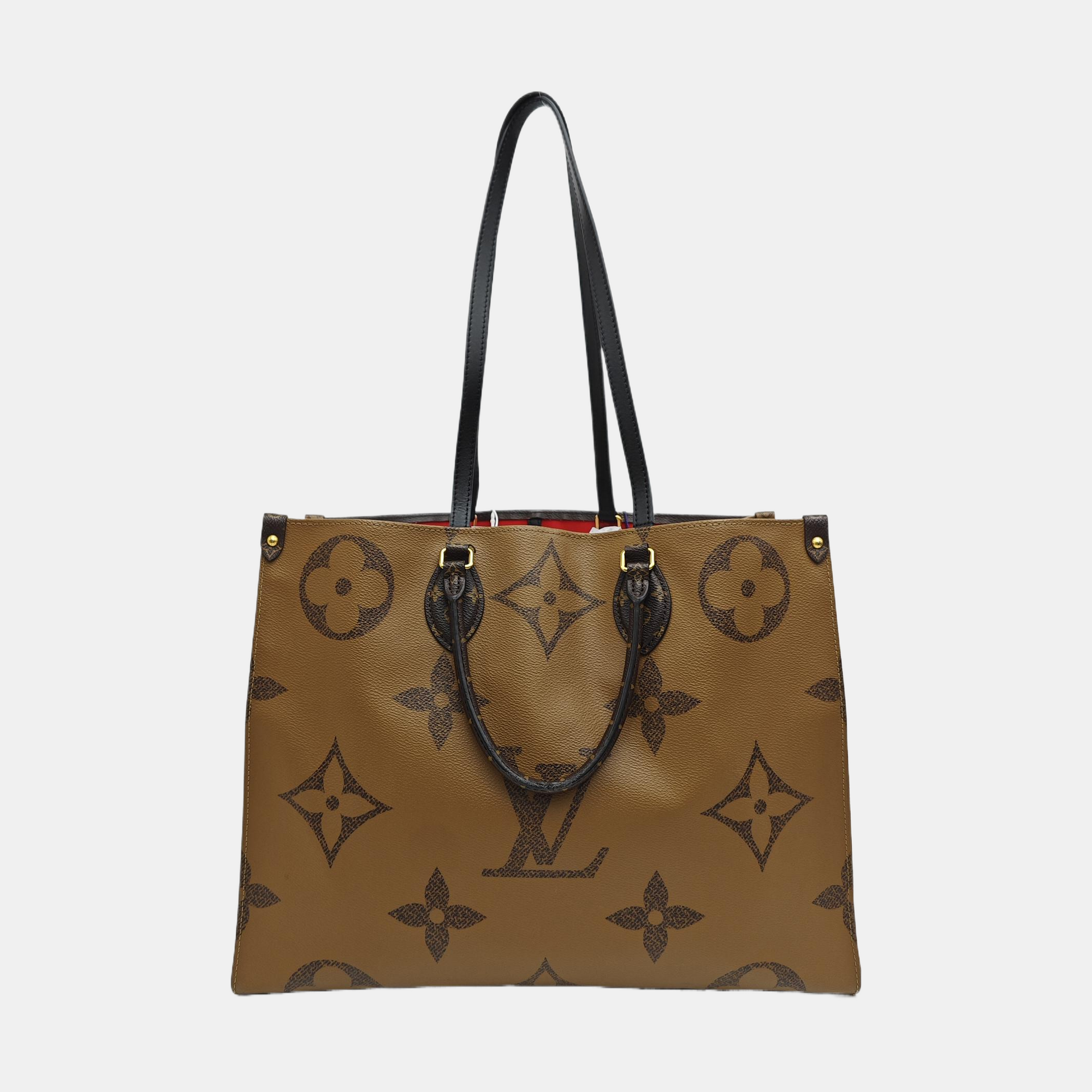 ONTHEGO GM Monogram Coated Canvas Brown