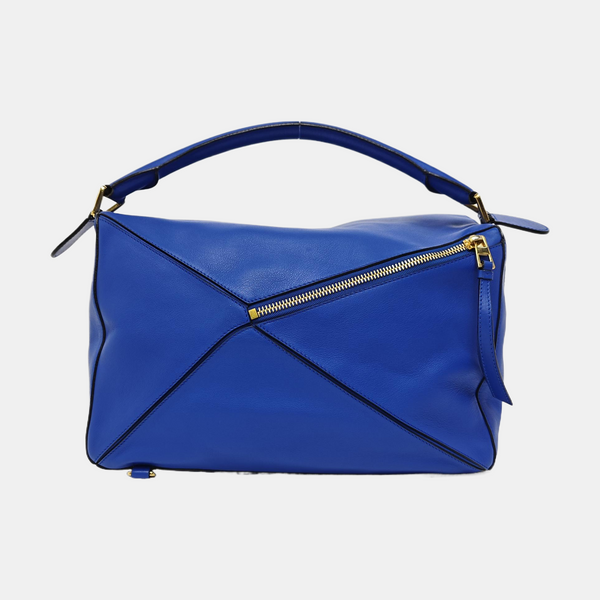 Puzzle Large Calfskin Blue