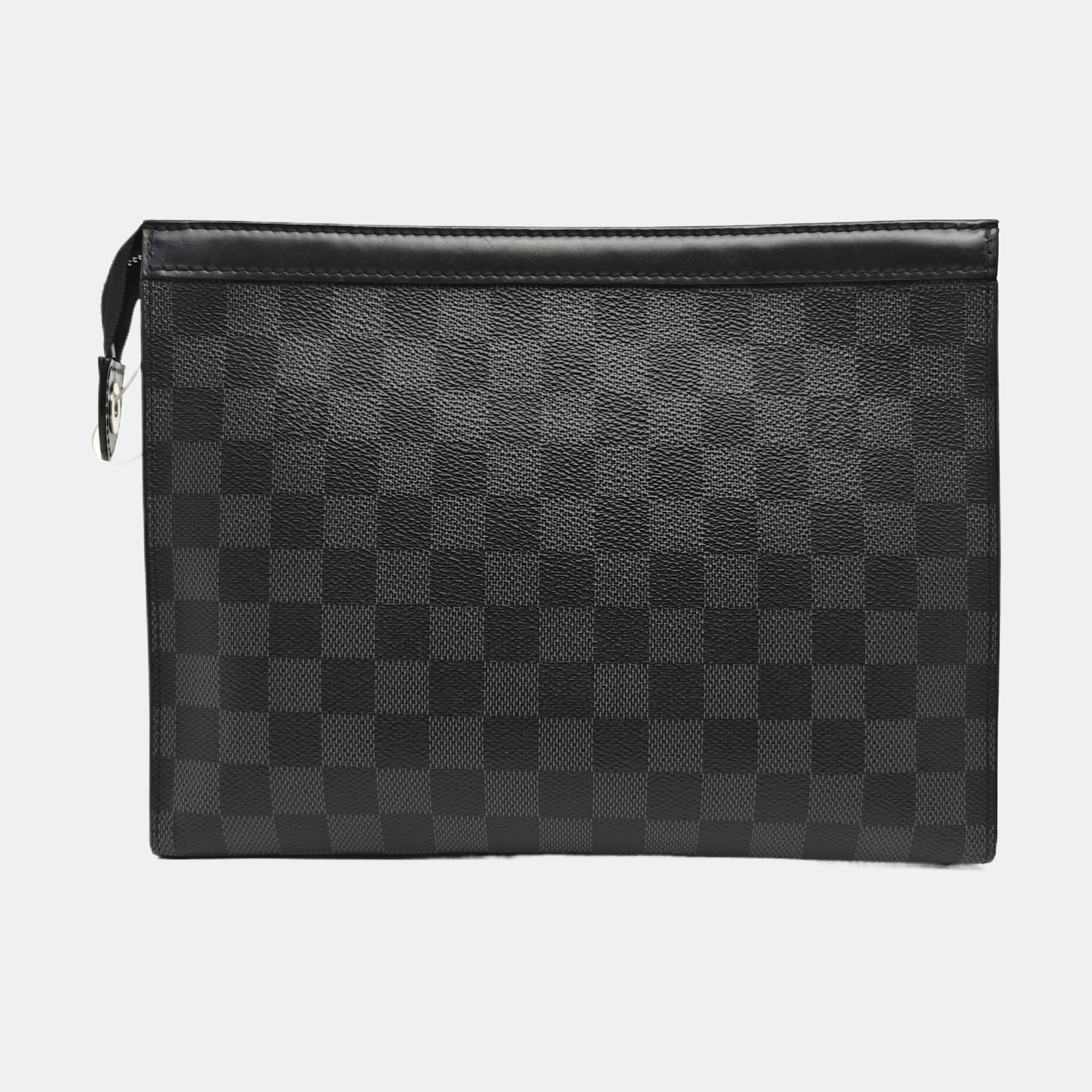 Pochette Voyag MM Damier Graphite Coated Canvas Gray