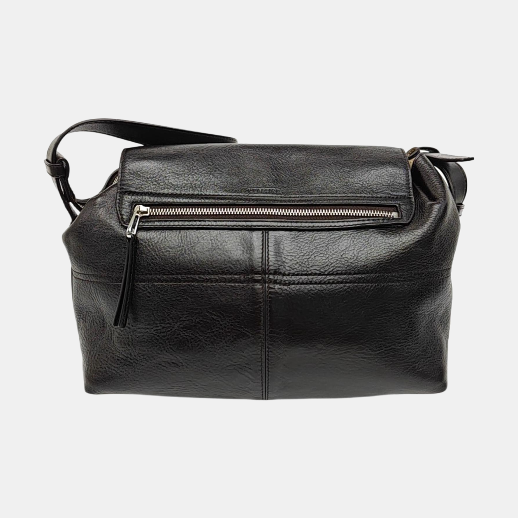 Calfskin Shoulder Bag Brown