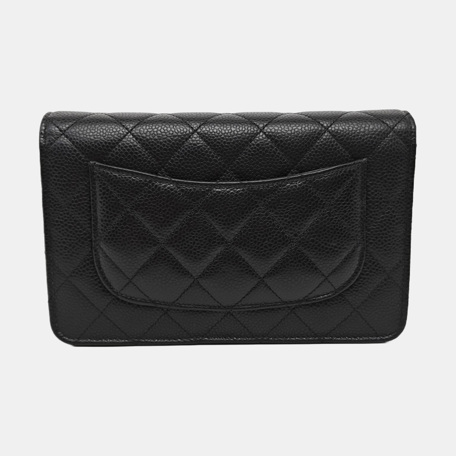 WOC Quilted Grained Calfskin Black
