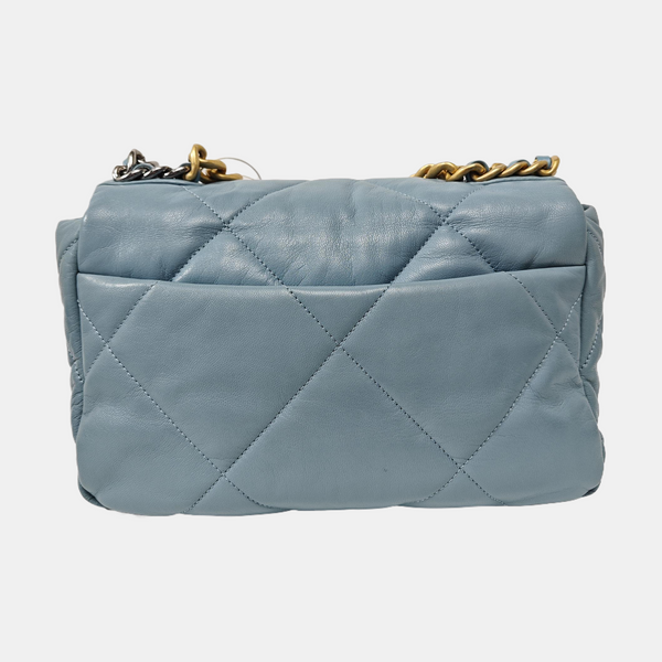 CHANEL 19 Small Quilted Lambskin Blue
