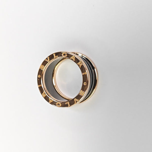 B.ZERO1 18k Rose Gold Ring EU 52