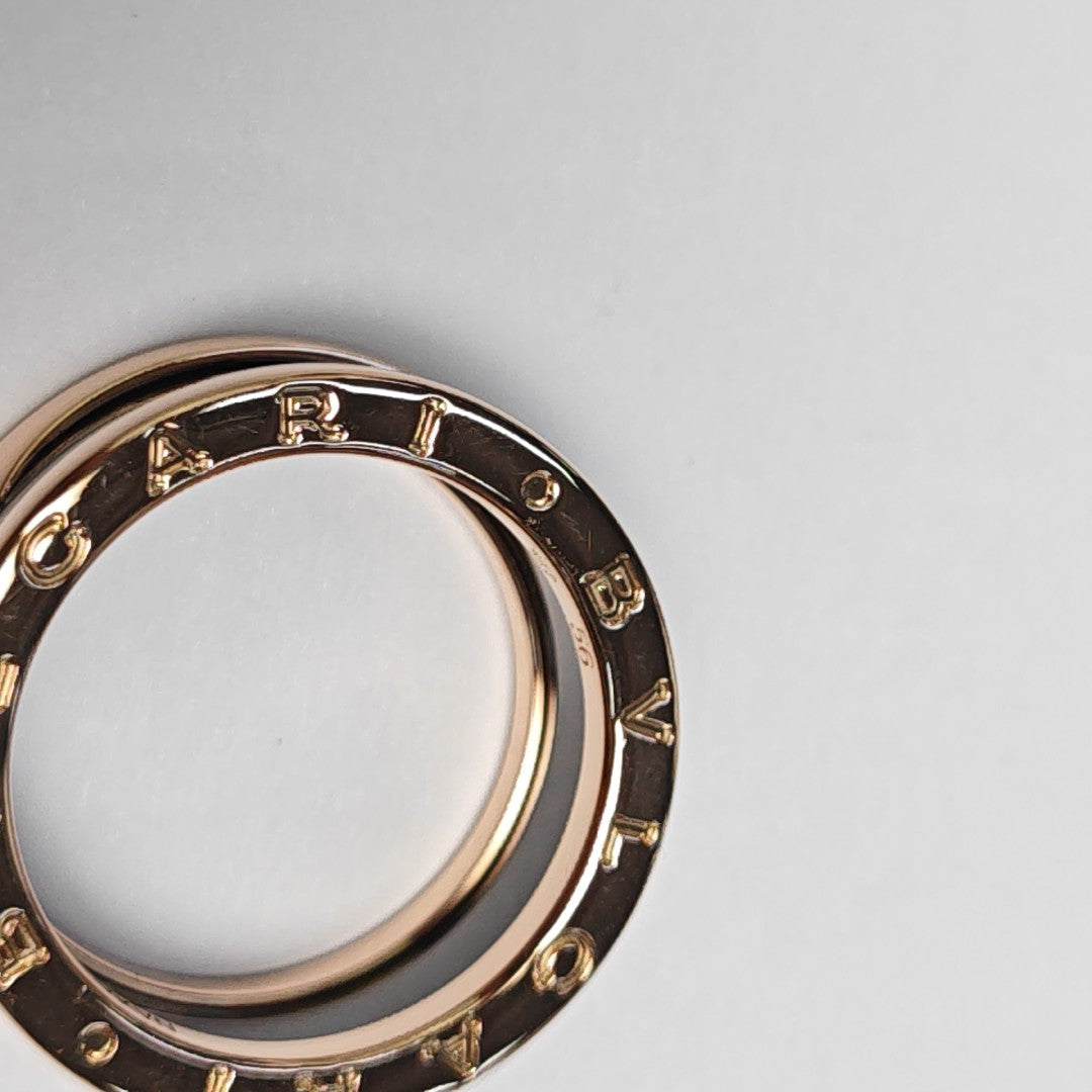 B.ZERO1 18k Rose Gold Ring EU 56