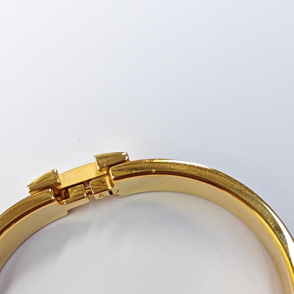 Clic H Metal Gold Bangle