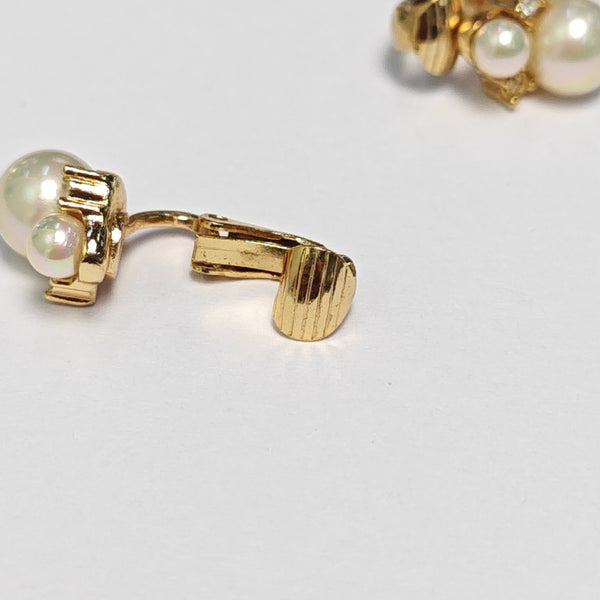 Metal Gold Clip On Earrings