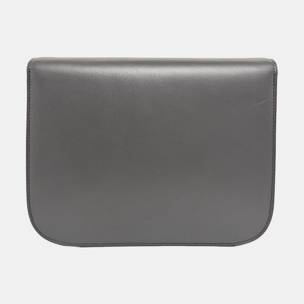 Authenticated pre-owned  CLASSIC BOX Medium Calfskin Gray - Shoulder Bag at Looply