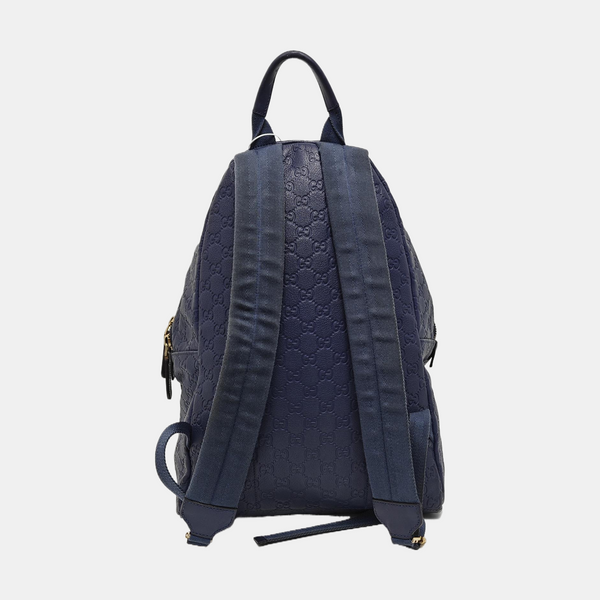 Signature Monogram Calfskin Blue